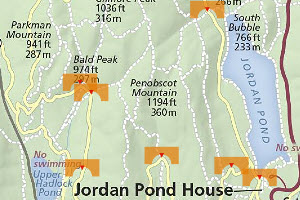 Interactive map of the Bridges of Acadia National Park