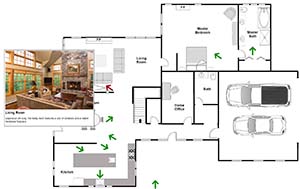 Interactive floor plan sample
