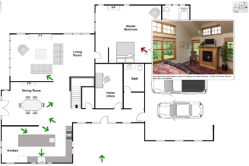 Interactive residential floor plan
