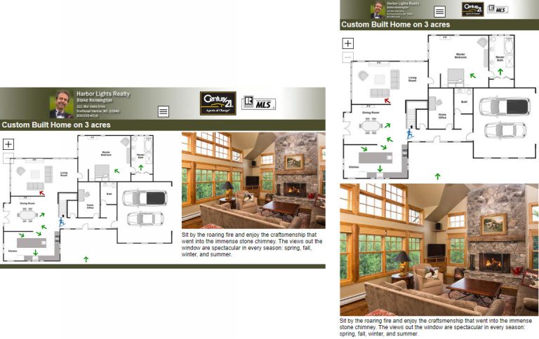 Example of responsive interactive floor plan.